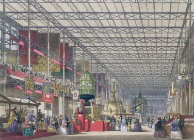 The British Nave of the Great Exhibition, 1851 by English School